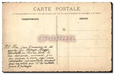 O Túmulo do Capitão Cook — no parque do Castelo de Méreville — Portier e Maritth, Paris, n° 91 S.-et-O — Verso