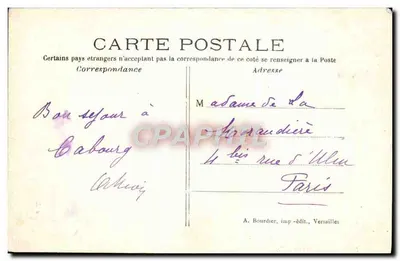 Les Pilents-Chevreuse (S.-et-O.) — vista da villa com torre — A. Bourdier, imp.-edit., Versailles — Verso