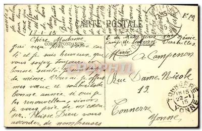 Versailles — O Hameau de Marie-Antoinette — O Moulin — LL. — N°396 — Verso
