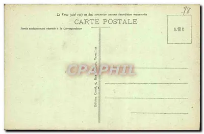 Versailles - Fachada do Castelo, lado do Parque — Verso