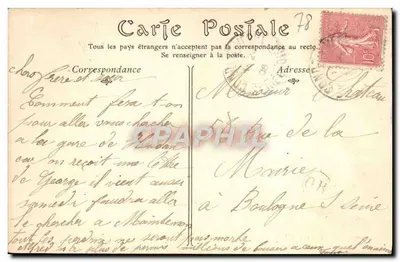 Castelo de La Boisserie — O Parque e a Lagoa — ND Phot, n° 97 — Verso