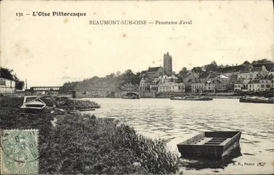 Beaumont-sur-Oise — Panorama de jusante — B.F., Paris