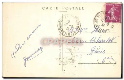 Montgeron (S.-et-O.) — A Moinha de Senlis, antigo local de encontro de Henri IV, restaurada em 1902 — Verso