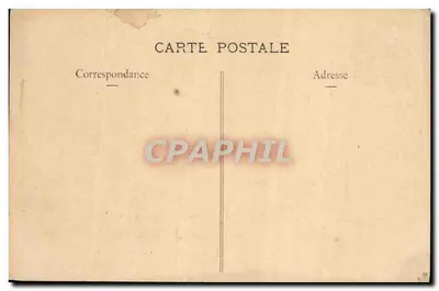 Bilhete postal antigo Versalhes O Castelo Grande Trianon pequeno apartamento de Napoleão 1º Sala amarela — Verso