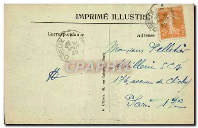 Neauphle-le-Château (S.-et-O.) — Vista Oeste — Imprimé Illustré — Verso