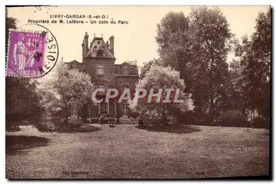 Livry-Gargan (S.-et-O.) — Propriedade do Sr. Lefèvre — Um canto do Parque — Édit. L'Hoste