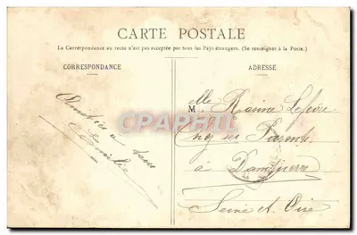Dourdan — Zamek (strona północno-wschodnia) — Wydawnictwo J. Dourdan, nr 120 — Rewers