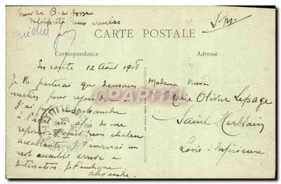 Maison-Laffitte (S.-et-O.) — O Castelo, fachada Norte — B.F., Paris — Verso