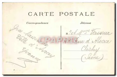 VILLE D'AVRAY — Route des Etangs — Wydawnictwo Kawiarni-Restauracji Père Auto — Rewers