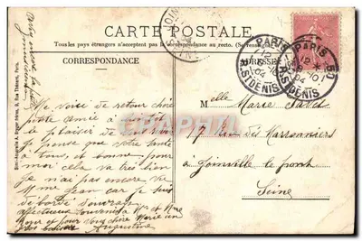 Triel - Panorama Nordeste — editor não visível, número de série não visível — Verso