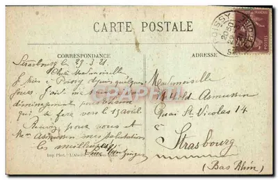 Poissy — O Bras Migneaux e a Avenida — Serviços Poissons — Verso