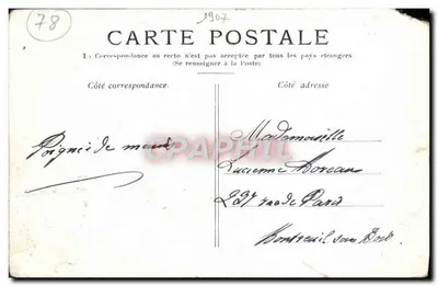 Versailles. — A galeria dos Espelhos. — Verso
