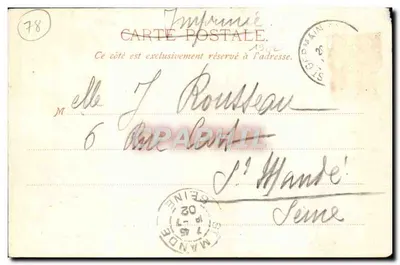 St-Germain-en-Laye — Le Château (La Terrasse) — A. Brossard, Editeur, Paris — Reverso
