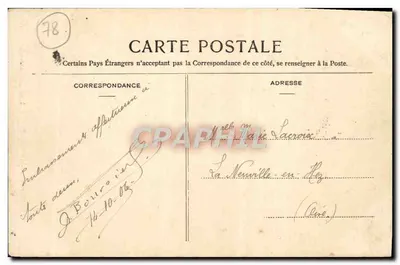 Versalhes — A Capela do Castelo (por Mansart) — editor Ch. R. NANCY, n°34 — Verso
