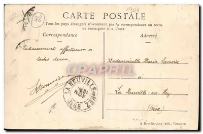 Parque de VERSAILLES — Bassin de Latone — A. Bourdier, imp.-edit. Versailles — Verso