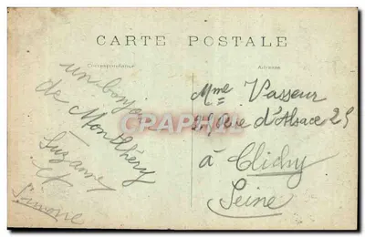 Montlhéry — Stary studzienka i Szpital założony w 1149 roku przez Ludwika VII — Bouillon, wyd., 128, Rue des Couronnes, Paryż — Rewers