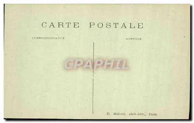 Vaux-de-Cernay — Las Maréchaux, ścieżka wśród paproci — E. Malcuit, fot. i wyd., Paryż — Rewers