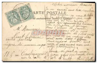 Villeneuve-Saint-Georges — Rue de Paris — éditeur C. L. C. n°12 — Verso