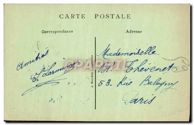 La QUEUE-LEZ-YVELINES (S.-et-O.) — Mairie et Église — Éditeur non identifié — Verso