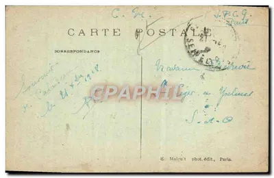 Panorama de PALAISEAU — vista do vilarejo e das vinhas — E.M. n°2494 — Verso
