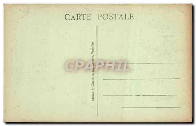 Versailles — Il Bacino della Piramide — Edizione P. Girard — Verso