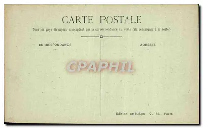 Vincennes - Het Kasteel - Uitgang naar het bos — C. M. n°85 — Achterkant