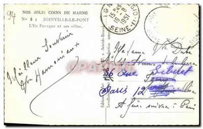 Joinville-le-Pont — Wyspa Fanaque i jej wille — Marco — Rewers