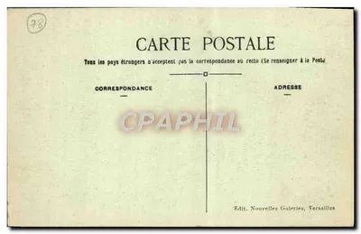Paleis van VERSAILLES — Galerij van de Spiegels — Uitgever Nouvelles Galeries, n°16 — Achterkant