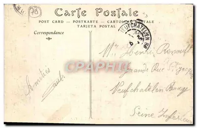 Parque de VERSAILLES — O Bassin de Latone e o Tapis Vert — ND Pbot. — Verso