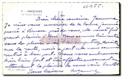 Vincennes — Het Cours Mariigny — Marco — Achterkant