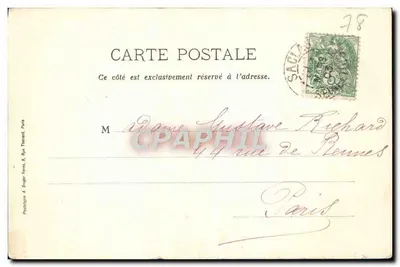 Belvédère de Chamamarande — widok na jezioro — wydawca A. Brager, Rua Téman, Paryż — Rewers