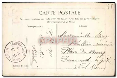 Courances — O Castelo — Edição Porquet — Verso