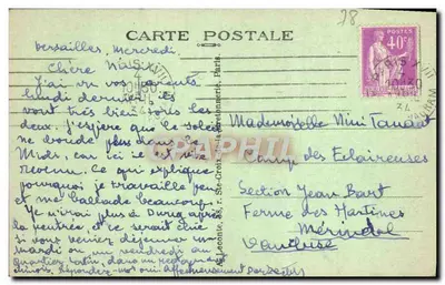 Versailles — O Parque Bassin da Pirâmide — A. L. — Verso
