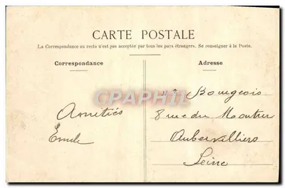 Castelo de Pontchartrain (S.-et-O.) — Frente ao Jardim Americano — Edição Olivier Robin, Pontchartrain — Verso