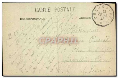 Garancières (S.-et-O.) - Castelo do Moulinet — Edição Dapilly — Verso