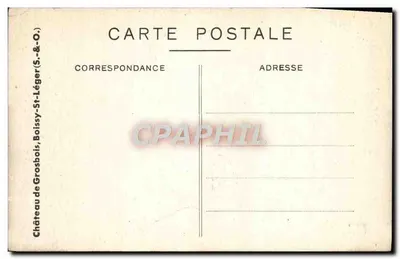 Château de Grosbois — Boissy-Saint-Léger — éditeur Château de Grosbois, Boissy-S.-&-O. — Verso