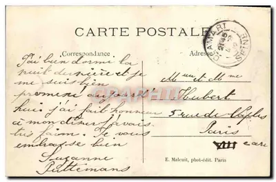 Fontenay-aux-Roses — A Fosse Bazin — E. M. — Verso