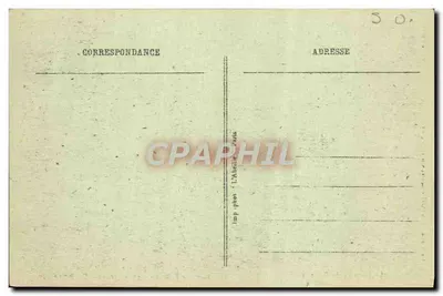 Moinho perto de Chatou — Pintado por F. Boucher, gravado por Basan (século XVIII) — Coleção L. Bigard — Verso