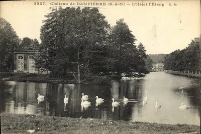 Castelo de DAMPIERRE (S.&O.) — A Ilha e o Lago — E.M.