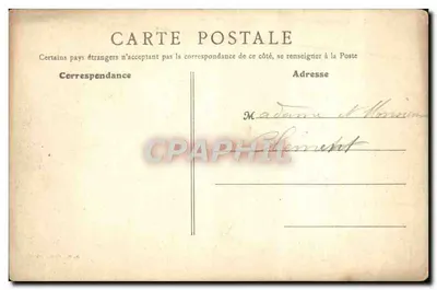 Chevreuse (S.-et-O.) — Bords de l'Yvette — éditeur imprimeur non visible — Verso