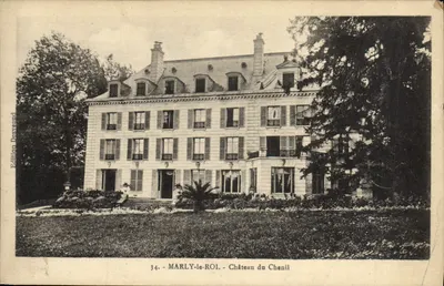 Bilhete postal antigo Castelo de Marly Le Roi Chateau Du Chenil