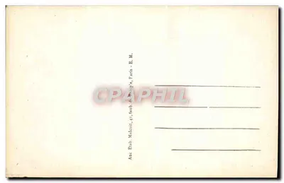 Villeneuve-Saint-Georges — Correos y Teatro Municipal — E.M. n°5416 — Reverso