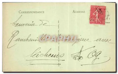 Rambouillet — Salida del parque y el Quinconce — LL — Reverso