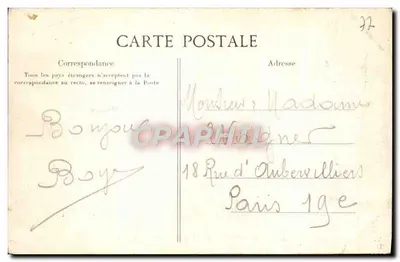 Palazzo di Fontainebleau — Fontana del Giardino di Diana — Editore C.E. n°259 — Verso