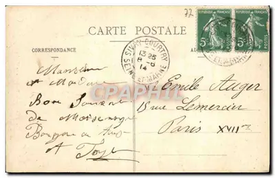 Blandy-les-Tours — De Donjon — uitgever Brossonnot, Melun, n°667 — Achterkant