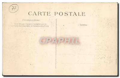 Palais de Fontainebleau — L'Étang des Carpes et le Palais — Verso
