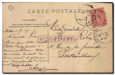 Forêt de Fontainebleau - Notre-Dame de Grâce - éditeur E. L. D. - n° 361 — Verso