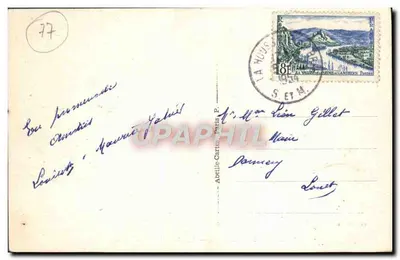 La Houssaye (S.-et-M.) — Le Prieuré, fasada wewnętrzna — Chiché J. 687 — Rewers