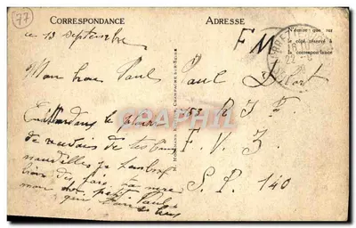 Thomery — Vue des Bords de la Seine — éditeur M. MORMANN ÉDITEUR CHAMPAGNE SUR-SEINE — Achterkant