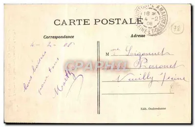 Floresta de Rambouillet — Um posto florestal — Arredores de Montfort-l'Amaury (S.-e-O.) — Verso